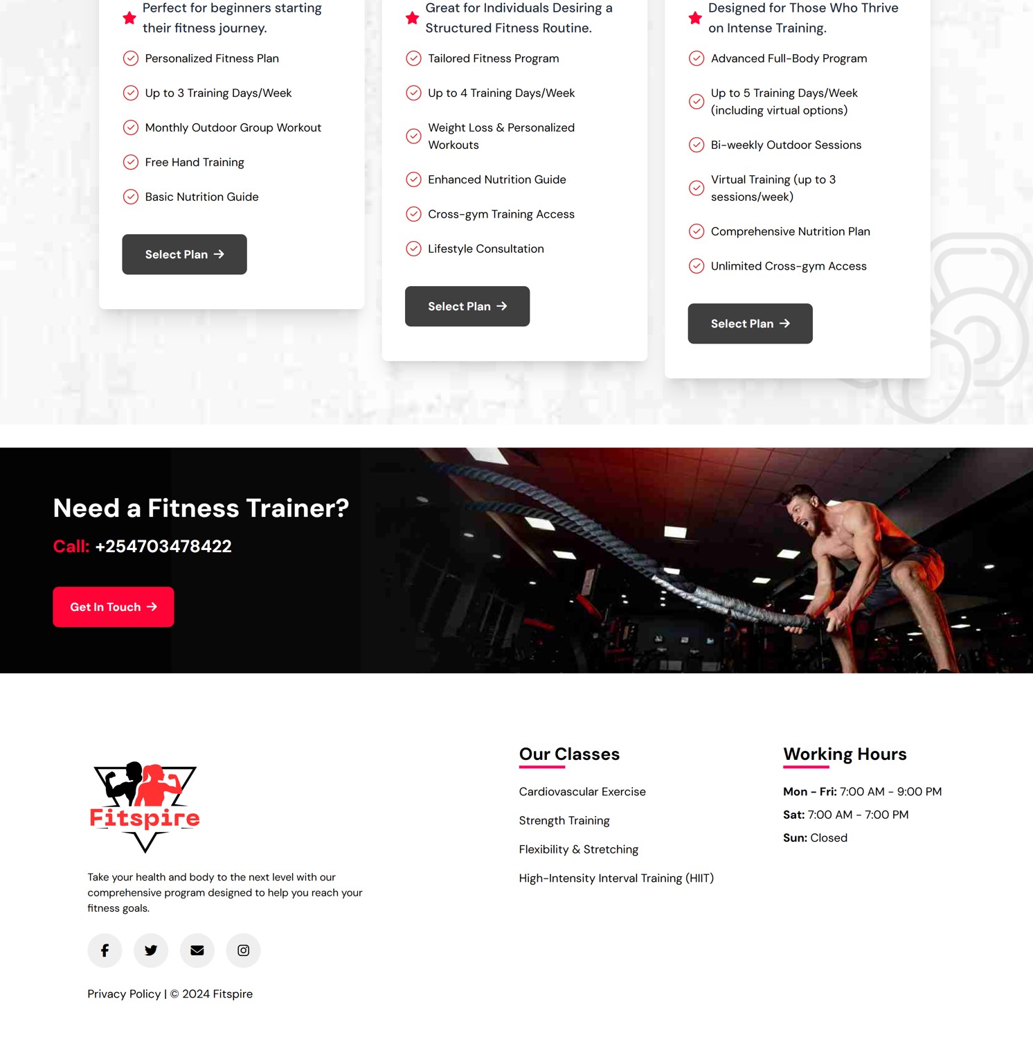 Fitspire scroll image